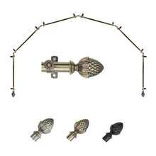 Load image into Gallery viewer, Acorn 13/16" 6-Sided Bay Curtain Rod