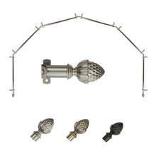 Load image into Gallery viewer, Acorn 13/16" 6-Sided Bay Curtain Rod