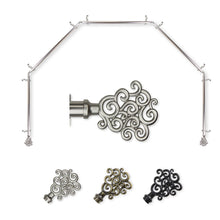 Load image into Gallery viewer, Tidal 13/16" 5-Sided Bay Curtain Rod