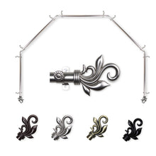 Load image into Gallery viewer, Delilah 13/16" 5-Sided Bay Curtain Rod