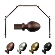 Load image into Gallery viewer, Emeka 13/16" 5-Sided Bay Curtain Rod