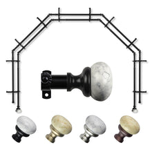 Load image into Gallery viewer, Merlyn 13/16" 5-Sided Double Bay Curtain Rod