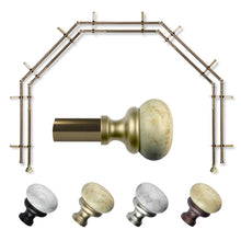Load image into Gallery viewer, Merlyn 13/16" 5-Sided Double Bay Curtain Rod