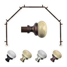 Load image into Gallery viewer, Merlyn 13/16" 5-Sided Bay Curtain Rod