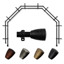 Load image into Gallery viewer, Tarzan 13/16" 5-Sided Double Bay Curtain Rod