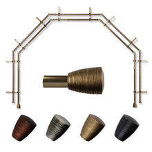 Load image into Gallery viewer, Tarzan 13/16" 5-Sided Double Bay Curtain Rod