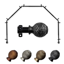 Load image into Gallery viewer, Ozana 13/16" 5-Sided Bay Curtain Rod