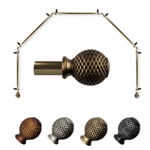 Load image into Gallery viewer, Ozana 13/16" 5-Sided Bay Curtain Rod