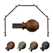 Load image into Gallery viewer, Ozana 13/16" 5-Sided Bay Curtain Rod