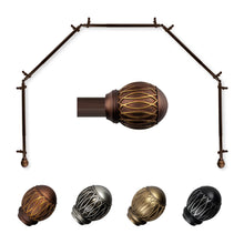 Load image into Gallery viewer, Tyoma 13/16" 5-Sided Bay Curtain Rod