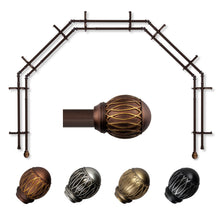 Load image into Gallery viewer, Tyoma 13/16" 5-Sided Double Bay Curtain Rod