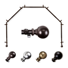 Load image into Gallery viewer, Jordana 13/16" 5-Sided Bay Curtain Rod