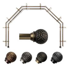 Load image into Gallery viewer, Celio 13/16" 5-Sided Double Bay Curtain Rod