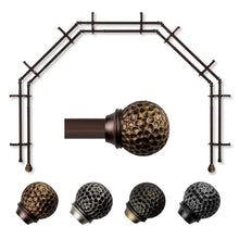 Load image into Gallery viewer, Celio 13/16" 5-Sided Double Bay Curtain Rod