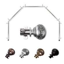 Load image into Gallery viewer, Naomi 13/16" 5-Sided Bay Curtain Rod