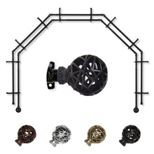 Load image into Gallery viewer, Leanette 13/16" 5-Sided Double Bay Curtain Rod