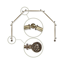 Load image into Gallery viewer, Leanette 13/16" 5-Sided Bay Curtain Rod