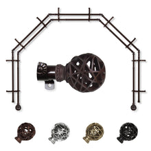 Load image into Gallery viewer, Leanette 13/16" 5-Sided Double Bay Curtain Rod