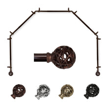 Load image into Gallery viewer, Leanette 13/16" 5-Sided Bay Curtain Rod