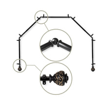 Load image into Gallery viewer, Eleanor 13/16" 5-Sided Bay Curtain Rod