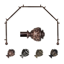 Load image into Gallery viewer, Eleanor 13/16" 5-Sided Bay Curtain Rod