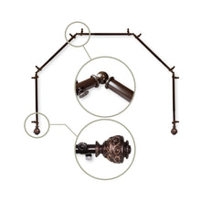Load image into Gallery viewer, Eleanor 13/16" 5-Sided Bay Curtain Rod
