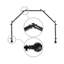 Load image into Gallery viewer, Christiano 13/16" 5-Sided Bay Curtain Rod
