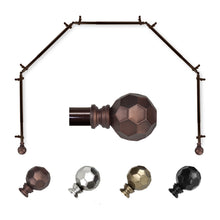 Load image into Gallery viewer, Christiano 13/16" 5-Sided Bay Curtain Rod