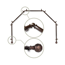 Load image into Gallery viewer, Christiano 13/16" 5-Sided Bay Curtain Rod