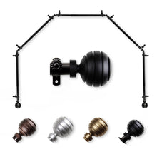 Load image into Gallery viewer, Poise 13/16" 5-Sided Bay Curtain Rod