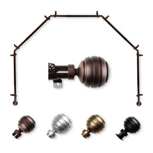 Load image into Gallery viewer, Poise 13/16" 5-Sided Bay Curtain Rod