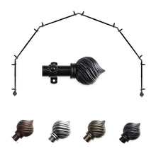 Load image into Gallery viewer, Bisque 13/16" 6-Sided Bay Curtain Rod
