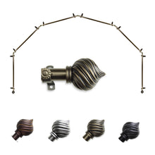 Load image into Gallery viewer, Bisque 13/16" 6-Sided Bay Curtain Rod