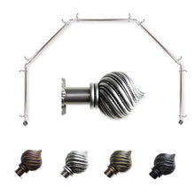 Load image into Gallery viewer, Bisque 13/16" 5-Sided Bay Curtain Rod