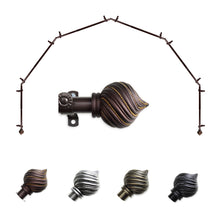 Load image into Gallery viewer, Bisque 13/16" 6-Sided Bay Curtain Rod