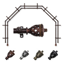 Load image into Gallery viewer, Arielle 13/16" 5-Sided Double Bay Curtain Rod