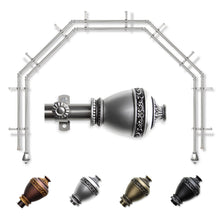 Load image into Gallery viewer, Amelie 13/16" 5-Sided Double Bay Curtain Rod