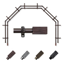 Load image into Gallery viewer, Alder 13/16" 5-Sided Double Bay Curtain Rod