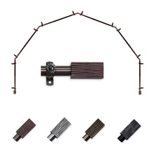 Load image into Gallery viewer, Alder 13/16" 6-Sided Bay Curtain Rod