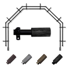Load image into Gallery viewer, Cedar 13/16" 5-Sided Double Bay Curtain Rod