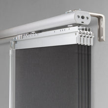 Load image into Gallery viewer, Woven Gray 5-Panel Single Rail Panel Track Extendable 40"-70"W x 91.4"H, Panel width 15.75" - 70% LIGHT-FILTERING