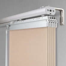 Load image into Gallery viewer, Dunmore Cream 5-Panel Single Rail Panel Track Extendable 40"-70"W x 91.4"H, Panel width 15.75" - 80% LIGHT-FILTERING
