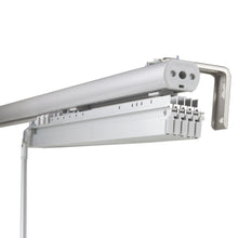 Load image into Gallery viewer, 5-Panel Single Rail Panel Track Blind Extendable 58"-110"W x 91.4"H, Panel width 23.5", Shattered, Cornsilk