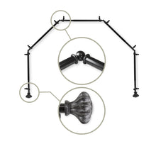 Load image into Gallery viewer, Flair 13/16" 5-Sided Bay Curtain Rod