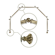 Load image into Gallery viewer, Flair 13/16" 5-Sided Bay Curtain Rod