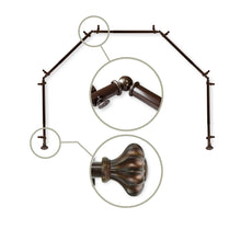 Load image into Gallery viewer, Flair 13/16" 5-Sided Bay Curtain Rod