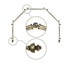 Load image into Gallery viewer, Dynasty 13/16" 5-Sided Bay Curtain Rod
