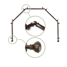 Load image into Gallery viewer, Magnolia 13/16" 5-Sided Bay Curtain Rod