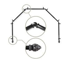 Load image into Gallery viewer, Bud 13/16" 5-Sided Bay Curtain Rod