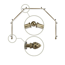 Load image into Gallery viewer, Bud 13/16" 5-Sided Bay Curtain Rod